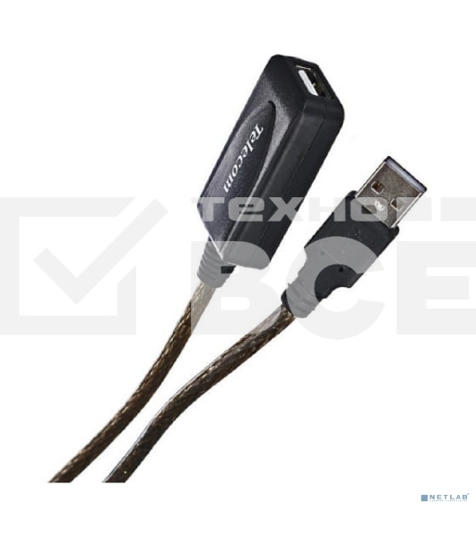 Кабель USB2.0-repeater, удлинительный активный <Am-->Af> 5м, Telecom <TUS7049-5M>
