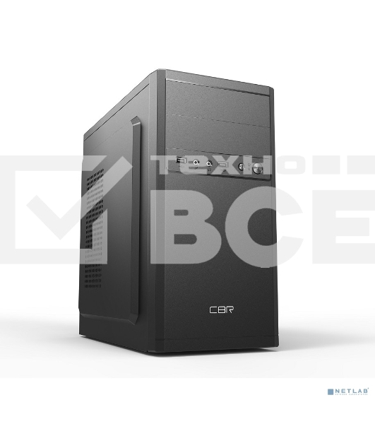 Компьютерный корпус mATX Minitower RD873, c БП PSU-ATX450-12EC, 2*USB 2.0, HD Audio+Mic, Black CBR PCC-MATX-RD873-450W