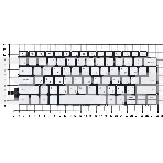 Клавиатура для ноутбука Dell 14-5390 серебристая, фото2