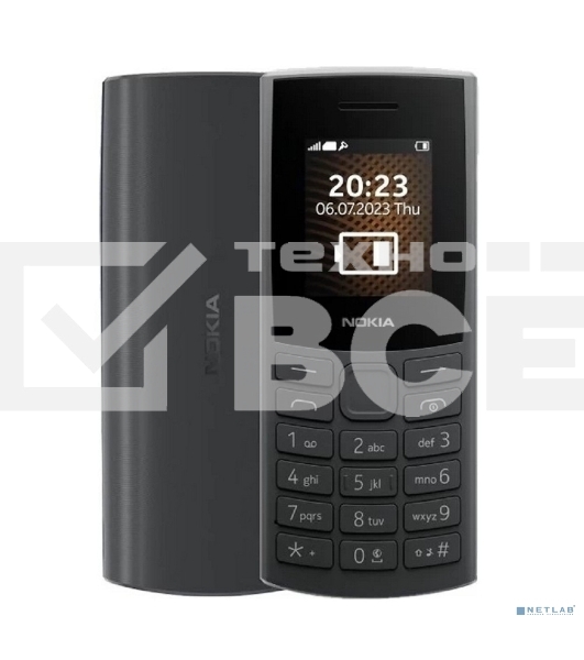 Мобильный телефон Nokia 105 TA-1569 SS EAC1 черный/угольный