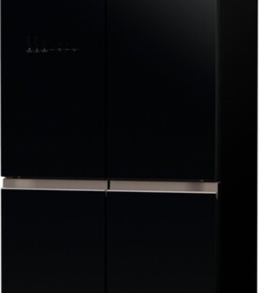 Холодильник Hitachi R-WB720PUC1 GPW белый стекло трехкамерный 357/103л морозилка снизу, No Frost, Side by Side