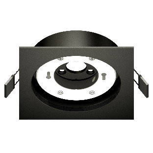 Корпус светильника C8062 SBK черный песок 110*110*H40mm Out2mm GX53