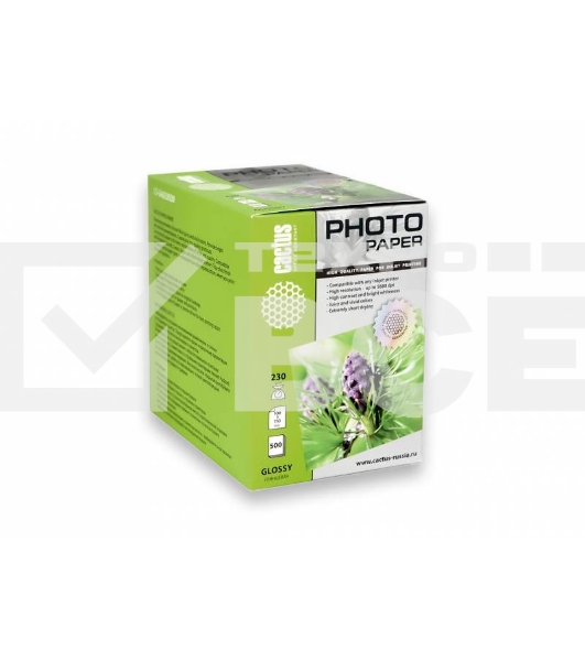 Фотобумага Cactus CS-GA6230500 глянцевая A6 230 г/м2 500 листов