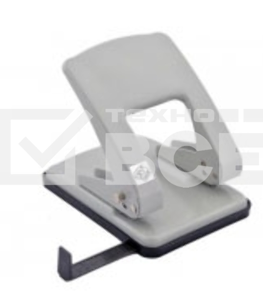 Дырокол Kw-Trio Stylish Heavy Duty 976L/GR, до 40 листов, металл серый, отверстий: 2, с линейкой