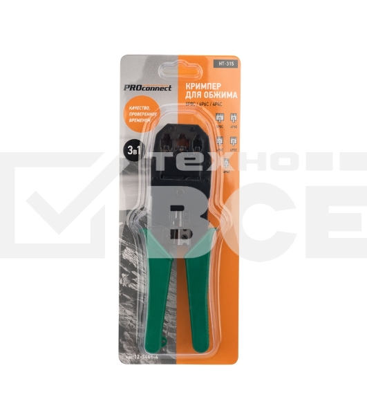 Кримпер PROconnect HT-200 (HT-315) для обжима 8P8C, 6P6C, 4P4C