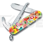 Нож перочинный Victorinox My First Victorinox Parrot Edition (0.2373.E3) 84мм 9функций красный/рисунок карт.коробка, фото 1