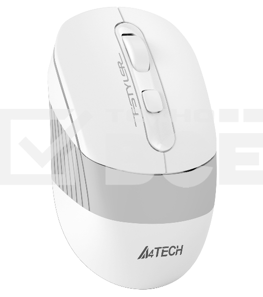 Мышь беспроводная A4Tech Fstyler FB10C белый/серый, 2000 dpi, радиоканал, Bluetooth, USB, кнопки - 4