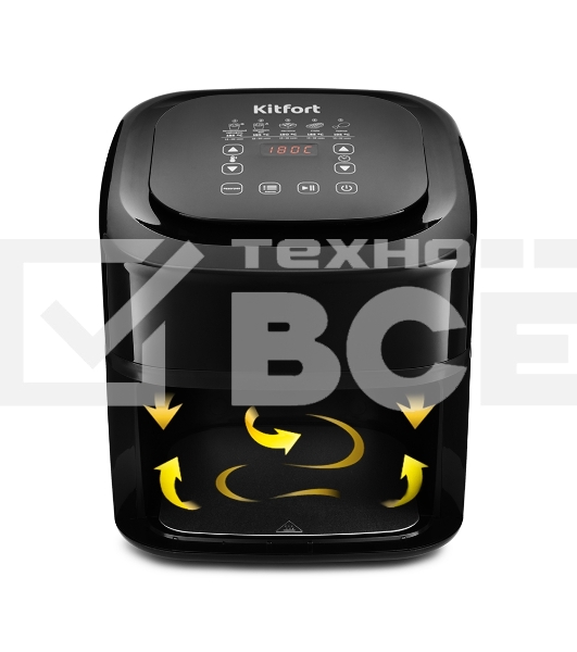 Аэрогриль Kitfort KT-2215 1500Вт черный