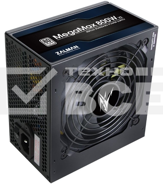 Блок питания Zalman MegaMax 800W RTL (ZM800-TXII V2), 800Вт, 80 PLUS, 120мм, черный
