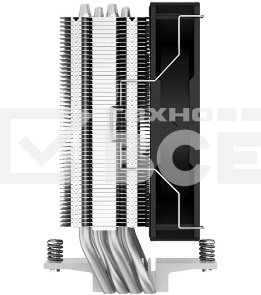 Кулер для процессора DEEPCOOL AG400 LED черный, 120 мм, алюминий/медь, 2000 об/мин, 31.6 дБ, 4 pin, 220 Вт, 150 мм