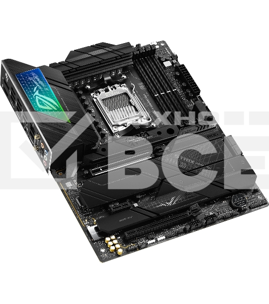 Материнская плата ASUS ROG STRIX X670E-F GAMING WIFI, AM5, AMD X670, 4xDDR5, 4xSATA, 4xM.2, 1xPCIe 5.0 x16, 1xPCIe 4.0 x4, 1xHDMI, 1xDP, 1x 2.5Gb LAN, 2xUSB-C 3.2 Gen 2, 2xUSB-C 3.2 Gen 2x2, 2xUSB-A 2.0, 7xUSB-A 3.2 Gen 2, 5x3.5 мм, 7.1, ATX