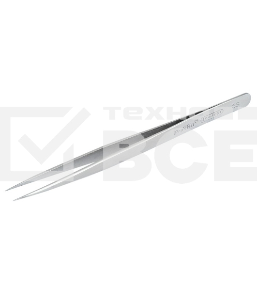 Пинцет Pro'sKit 1PK-105T антимагнитный, тонкий,прямой 140мм