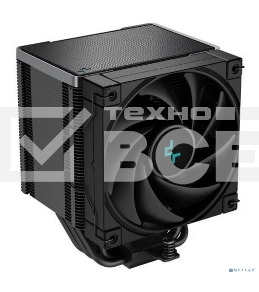 Кулер для процессора DEEPCOOL AK500 ZERO DARK черный, 120 мм, алюминий/медь, 1850 об/мин, 31.5 дБ, 4 pin, 240 Вт, 158 мм