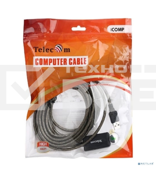 Кабель USB2.0-repeater, удлинительный активный <Am-->Af> 5м, Telecom <TUS7049-5M>