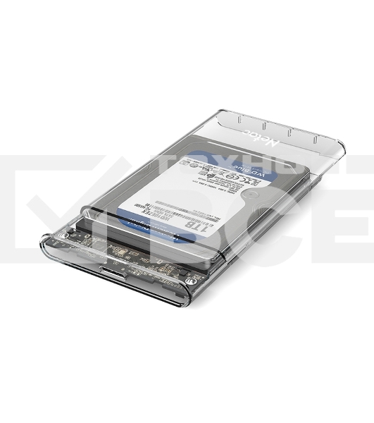 Внешний бокс 2.5 SATA Netac WH11 USB 3.0 NT07WH11-30CC слайд прозрачный корпус