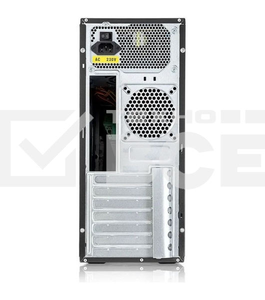 Компьютерный корпус c блоком питания Foxline FL-301-FZ450-RW ATX case, черный, 450 Ватт w/PSU 450W 8cm, w/4xUSB2.0, w/o FAN, w/DVD-RW, w/C13-C14 cable 1.5m