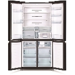 Холодильник Hitachi R-WB720PUC1 GPW белый стекло трехкамерный 357/103л морозилка снизу, No Frost, Side by Side, фото6
