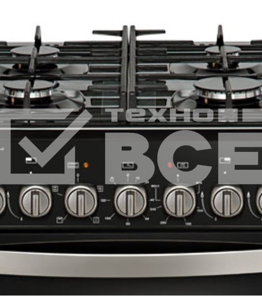 Плита комбинированная Gefest ПГЭ 6502-02 0044 черный, конфорок 4 газовых, духовка 52 л, 60 см x 85 см x 60 см