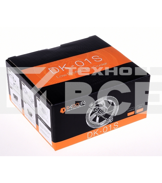 Кулер Cooler ID-Cooling DK-01S серебристый/черный 80мм алюминий 2200rpm 24db 3-pin 65W