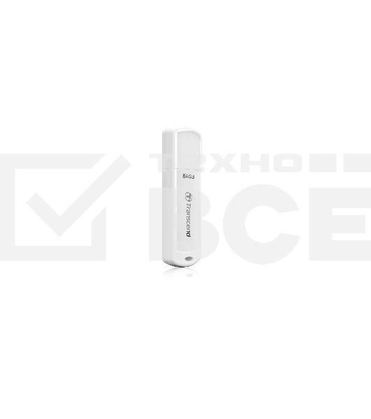 Флешка USB Transcend JetFlash 730 (TS64GJF730), 64Gb, USB 3.0, R/W 80/25, белый