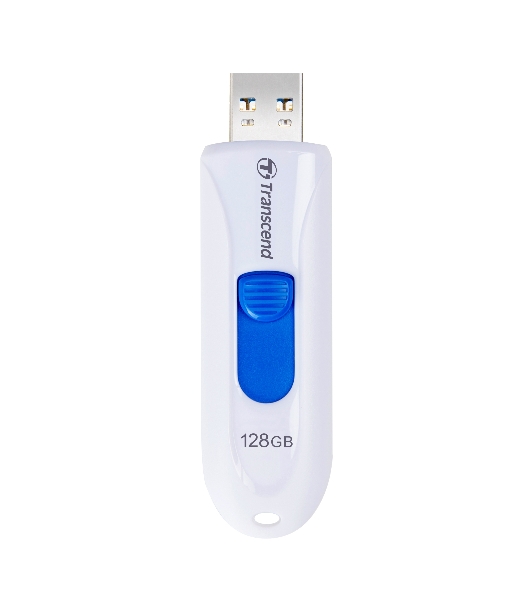 Флешка USB Transcend Jetflash 790 (TS128GJF790W), 128Gb, USB 3.0, R/W 90/40, белый