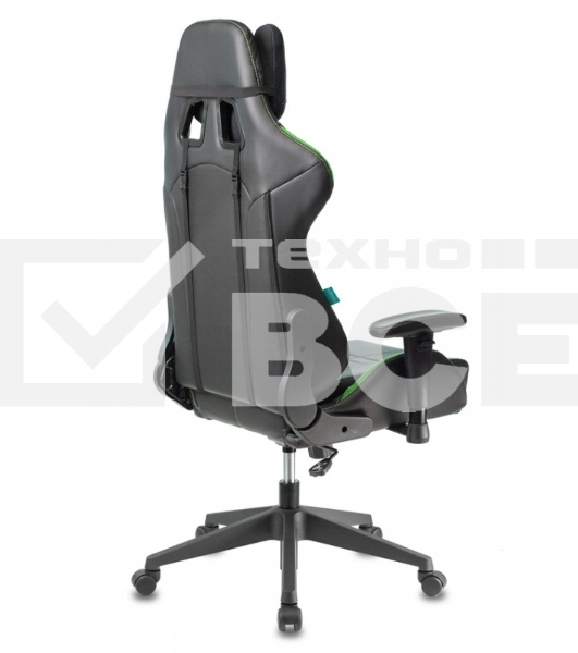 Кресло игровое Бюрократ VIKING 5 AERO LGREEN черный/салатовый искусственная кожа