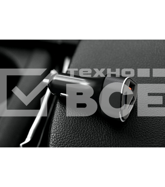 Автомобильная зарядное устройство ACD ACD-C233-X3B черный 23Вт, 3xUSB 1QC+2Smart, 3.6~12В, 3А RTL {120}