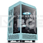 Корпус Thermaltake The Tower 100 Turquoise черный без БП miniITX 1x120mm 3x140mm 2xUSB3.0 audio bott PSU, фото2