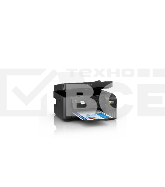 МФУ струйный Epson L5290 (C11CJ65512/C11CJ65508/C11CJ65407), A4, цветное, печ. до 33 стр/мин. (ч/б) до 15 стр/мин. (цвет), скан. до 12 стр/мин. (ч/б) 29 стр/мин. (цвет), 1440 x 5760 dpi (печать) 1200x2400dpi (скан.), USB, RJ-45, Wi-Fi