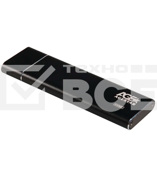 Внешний корпус AgeStar USB 3.1 Type-C M.2 NVME (M-key)  AgeStar 31UBNV5C (BLACK), алюминий, черный