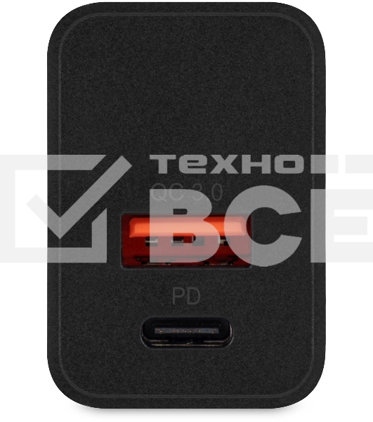 Сетевое зарядное устройство Digma DGW2D 20W 3A+1A (PD+QC) USB-C/USB-A универсальное черный