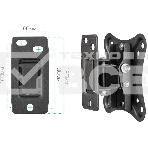 Кронштейн для телевизора Kromax CORBEL-1 черный 10