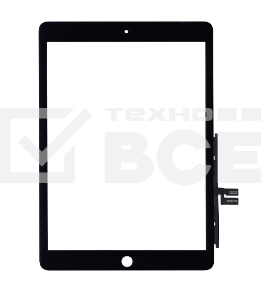 Сенсорное стекло (тачскрин) для iPad 9 (2021) A2602, A2603, A2604, A2605, черное