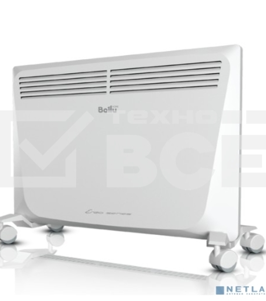 Конвектор Ballu Enzo BEC/EZER-2000 белый, 2000 Вт, 25 м2, термостат, дисплей