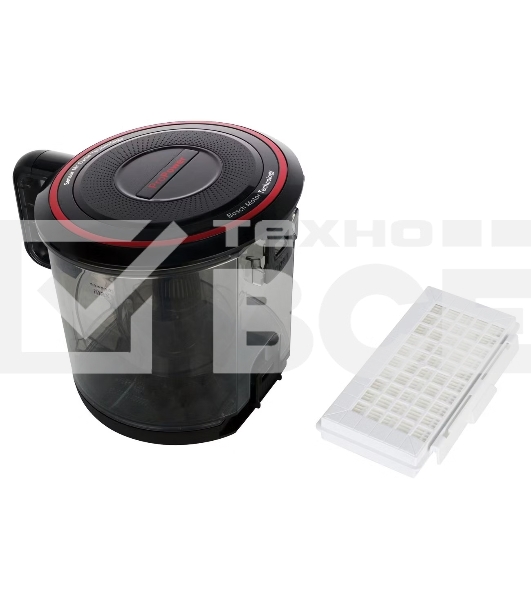Пылесос Bosch BGS41POW1 черный/красный, 700 Вт, уборка сухая, пылесборник контейнер, 2.4 л