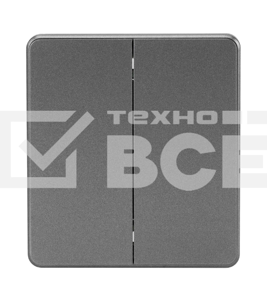 Выключатель Kranz ROUND 2 кл перекрестный (переключатель) 10А с/у титан