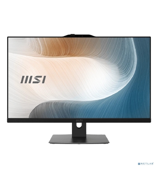 Моноблок MSI Modern AM272P 1M AiO 27' FHD (1920x1080)IPS AG Non-touch, Core i3-100U (1.2GHz), 8Gb DDR5(1x8GB),256Gb SSD M.2,Intel UHD,WiFi,BT,camera,WirelessKB&mouse Eng/Rus,NoOS,1y war-ty,черный (9S6-AF8231-1035)