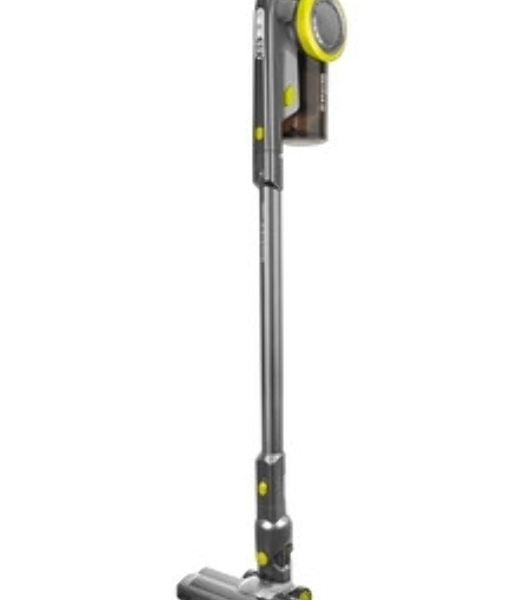 Пылесос вертикальный BRAYER BR4262 черный/желтый, питание от аккумулятора, 180 Вт, уборка сухая, пылесборник 1 л