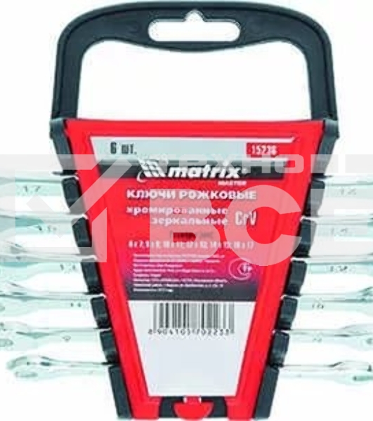 Набор рожковых ключей MATRIX 15236 (6 - 17 мм)6 шт.