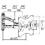 Кронштейн для телевизора Kromax TECHNO-3 белый 15'-40' макс.20кг настенный поворот и наклон, фото3