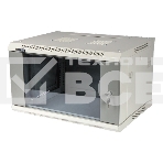 Шкаф коммутационный Lanmaster (TWT-CBWPG-6U-6X4-GY) 6U 600x400мм пер.дв.стекл 60кг серый, фото 1
