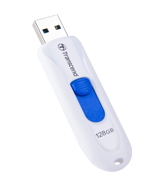 Флешка USB Transcend Jetflash 790 (TS128GJF790W), 128Gb, USB 3.0, R/W 90/40, белый