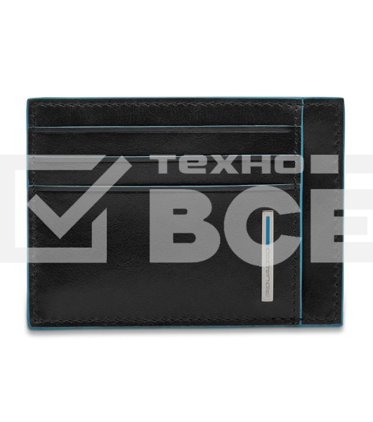 Чехол для кредитных карт Piquadro Blue Square PP2762B2R/N черный натур.кожа