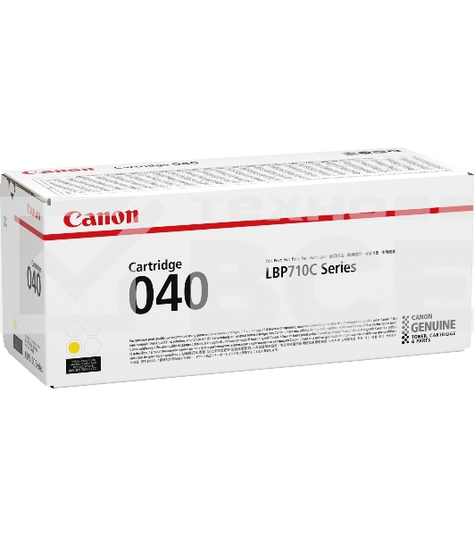 Картридж лазерный Canon Cartridge 040Y (0454C001) желтый, 5400 стр., для LBP710Cx/712Cx