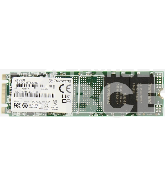 Накопитель SSD Transcend MTS825, 250Gb, M.2 2280, SATA III, R/W 500/330