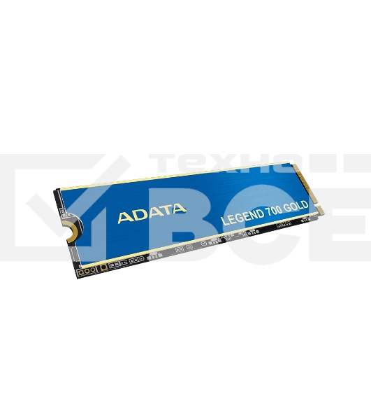 Накопитель SSD ADATA LEGEND 700 GOLD, 2Tb, PCIe 3.0 x4, M.2 2280, NVMe, R/W 2000/1600, с радиатором