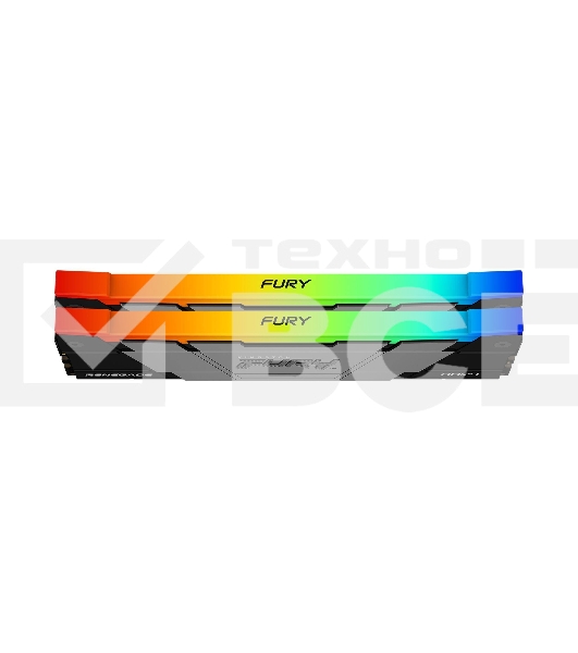Оперативная память Kingston Fury Renegade, DDR4, 32GB (2x16GB), 3600MHz, CL16, с радиатором, RGB, серебристый/черный