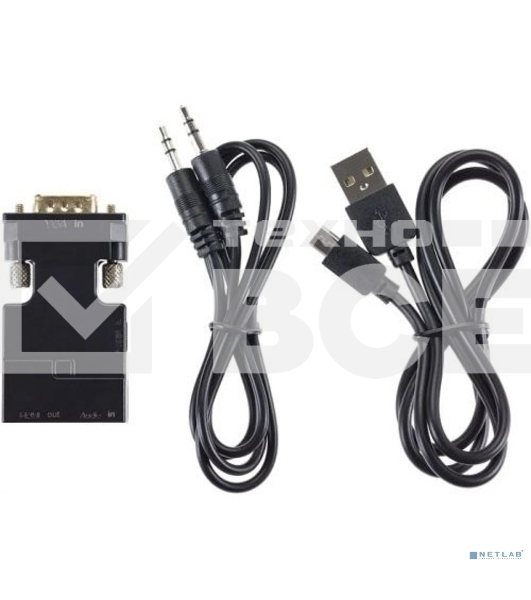 Переходник VCOM CA337A VGA(M)+audio+microUSB --> HDMI(F)1080*60Hz
