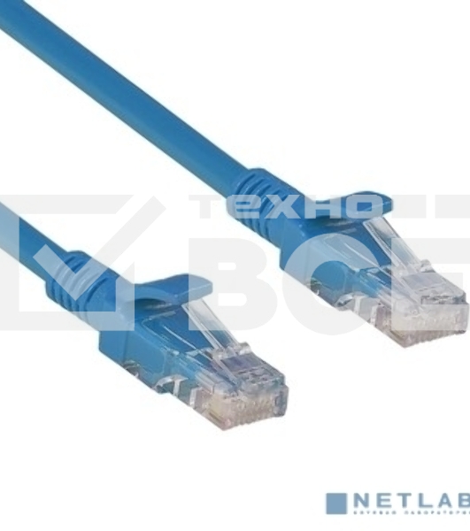 Патч-корд Exegate UTP-RJ45-RJ45-5e-5M-BL, UTP, cat.5e, 5м, синий