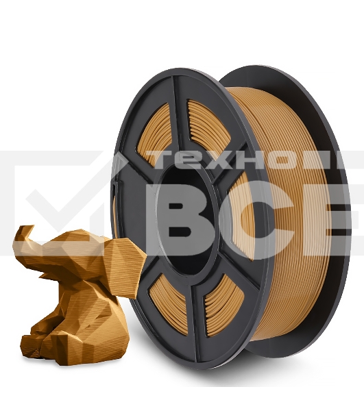 Филамент NVPRINT PLA Coffee для 3D печати диаметр 1.75мм  длина 330 метров  масса 1 кг